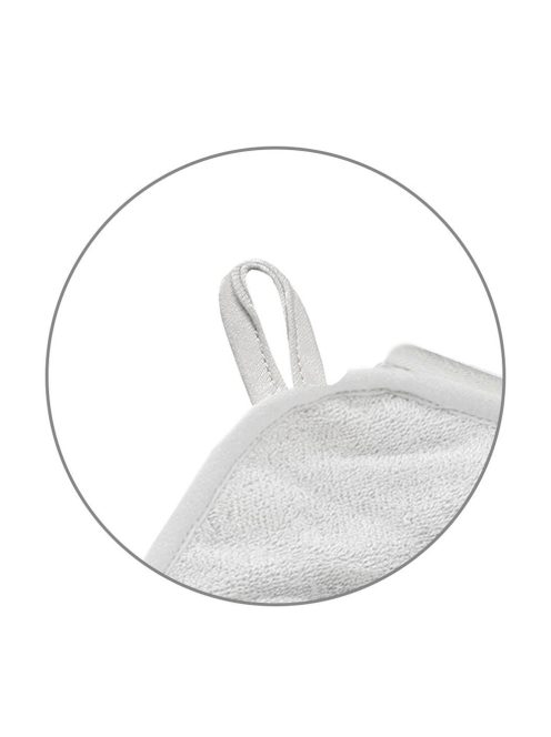 BabyOno fürdõlepedõ kapucnis bambusz 100x100cm egérfülekkel szürke 1553/03