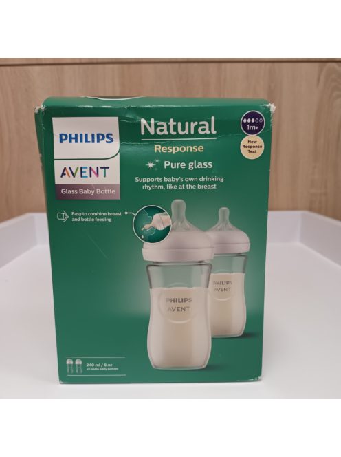 Philips AVENT cumisüveg Natural Response ÜVEG 240ml 2db-os