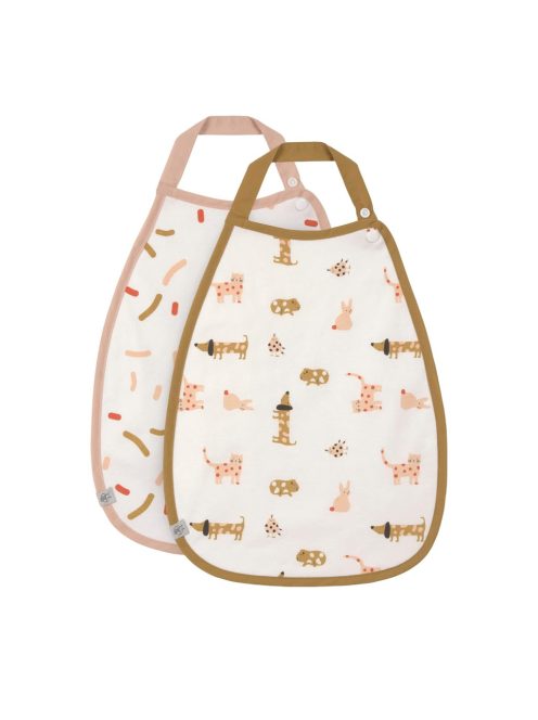 Lassig pamut 2 db-os baba előke csomag, OUTLET termék