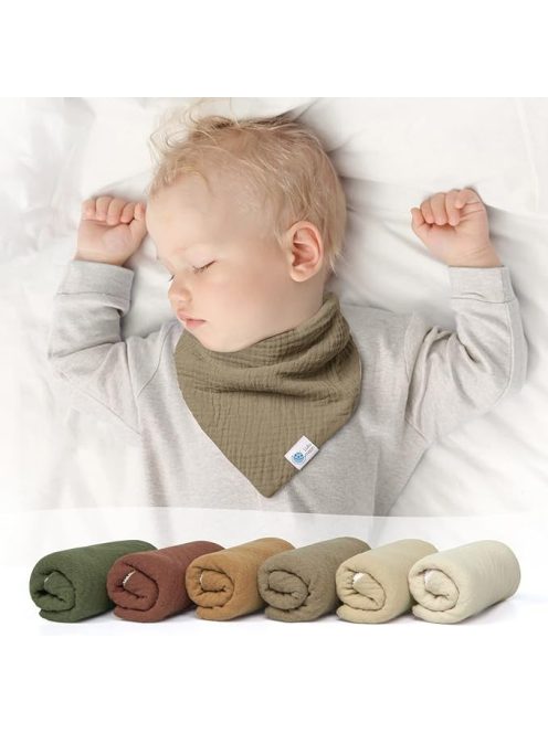 Lulu Moon háromszög alakú nyálkendő 6 db. OUTLET termék