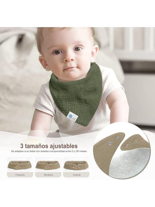 Lulu Moon háromszög alakú nyálkendő 6 db. OUTLET termék