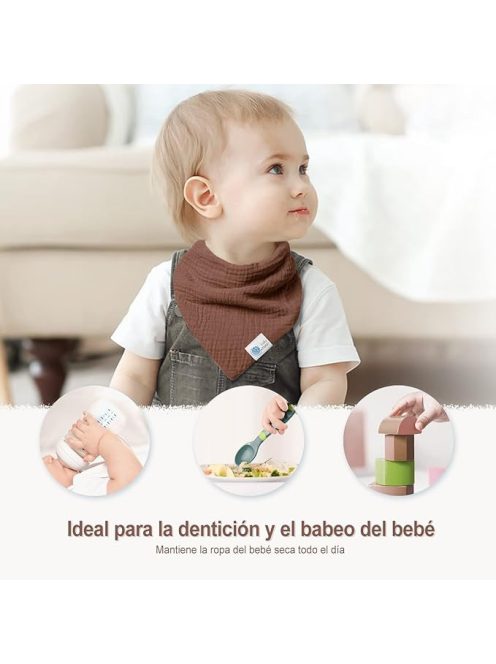 Lulu Moon háromszög alakú nyálkendő 6 db. OUTLET termék