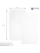 Medi Partners fehér 60x120cm gumis lepedő, OUTLET termék
