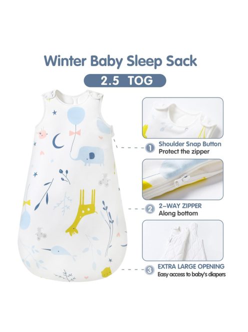 Mosebears Pamut baba hálózsák 2,5 TOG 18-24 hónap, OUTLET termék