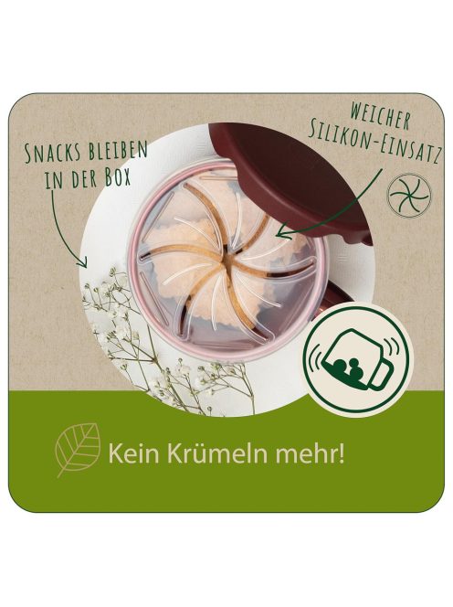 Nip snacktartó 2:1-ben-zöld OUTLET termék