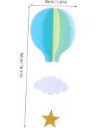4 db-os papír hőlégballon dekoráció, OUTLET termék