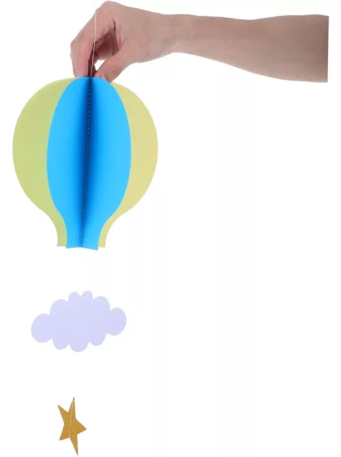 4 db-os papír hőlégballon dekoráció, OUTLET termék