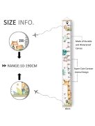 YZNlife állatos magasságmérő 190 cm-ig, OUTLET termék