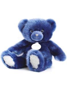   Doudou Et Compagnie éjkék és flitteres 37cm plüssmackó, OUTLET termék