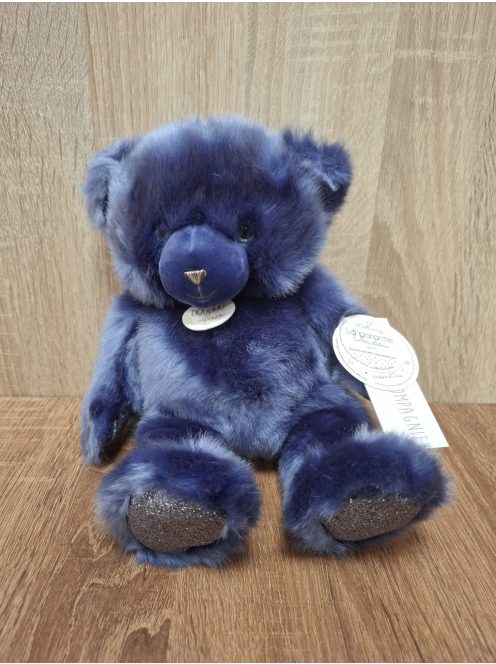 Doudou Et Compagnie éjkék és flitteres 37cm plüssmackó, OUTLET termék