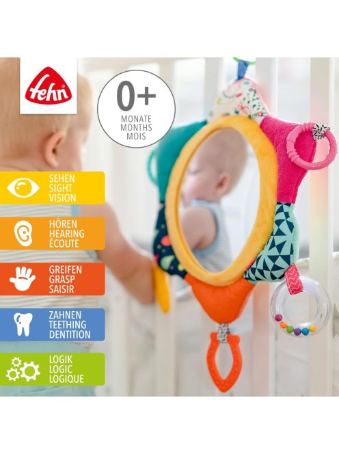 Fehn plüss játék aktivitástükör, OUTLET termék