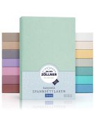 Julius Zöllner Jersey gumis lepedő 2 db babaágyhoz, zöld OUTLET  termék