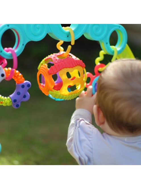 Playgro összecsukható játékív, levehető játékokkal. OUTLET termék