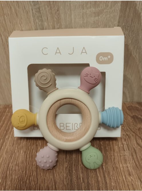CAJA szilikon-fa rágóka. OUTLET termék