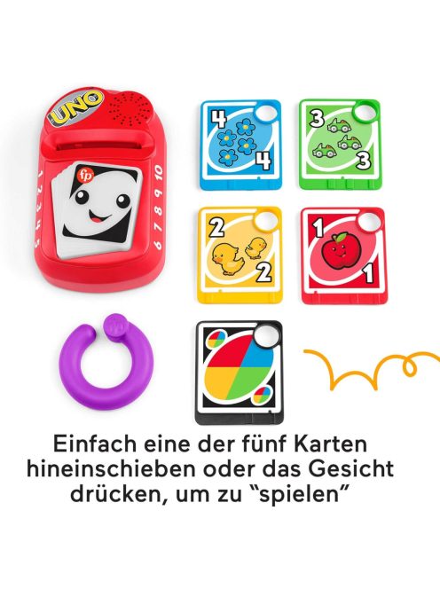 Fisher Price baba UNO, német nyelvű, OUTLET termék