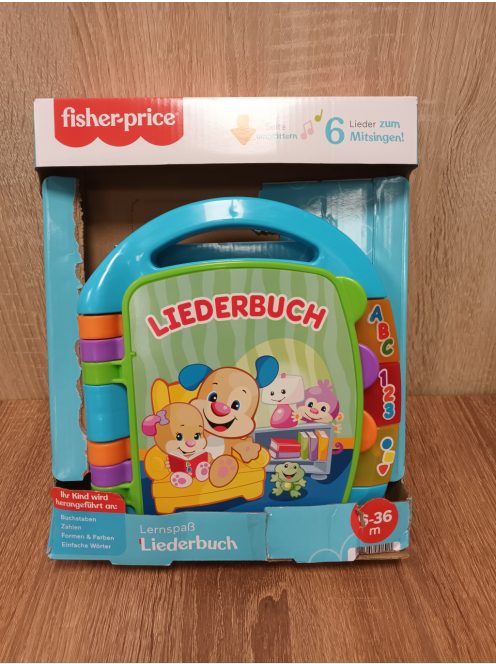 Fisher Price daloló mesekönyv. NÉMET nyelvű. OUTLET termék