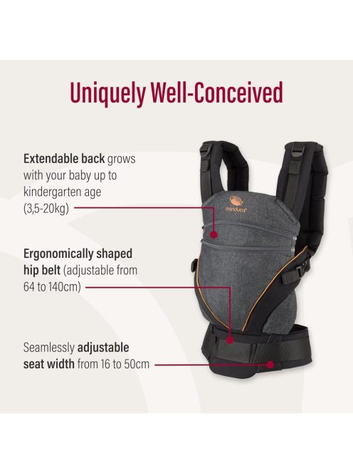 Manduca XT All-In-One babahordozó 3,5- 20 kg-ig Outlet termék