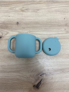 BÉABA szilikon szívószálas itató-zöld OUTLET termék