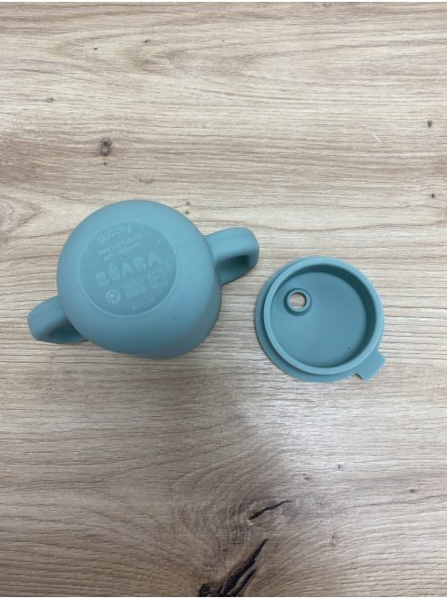 BÉABA szilikon szívószálas itató-zöld OUTLET termék