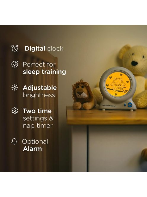 Tommee Tippee alvástréner ébresztőóra és éjjeli fény, OUTLET termék