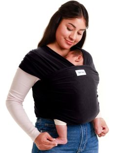 Sleepy Wrap babahordozó 3-15kg-fekete, OUTLET termék