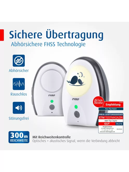  Reer 50070 Rigi digitális kétirányú bébiőr -Outlet termék