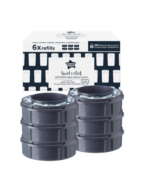 Tommee Tippee Twist&Click pelenka utántöltő kazetták 6 db. OUTLET termék