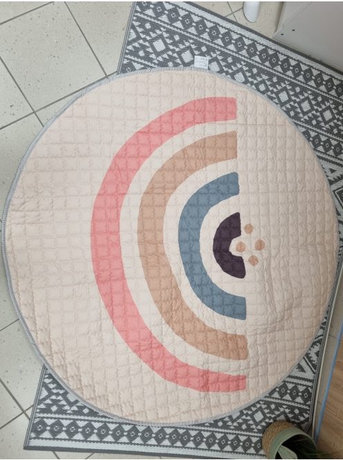 Kerek szivárványos játszószőnyeg, OUTLET termék