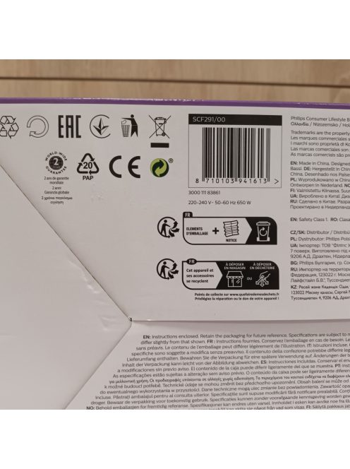 Philips AVENT elektromos sterilizáló- SCF291 OUTLET termék