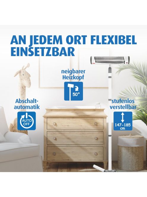 Reer 2 az 1-ben fűtő, álló vagy falra szerelhető hősugárzó OUTLET termék
