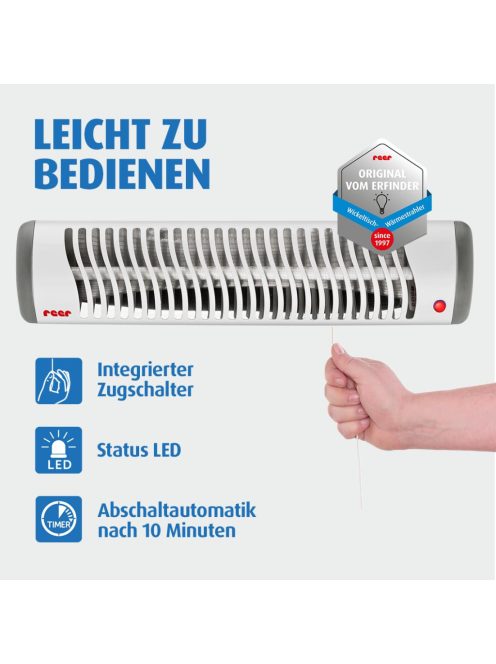 Reer 2 az 1-ben fűtő, álló vagy falra szerelhető hősugárzó OUTLET termék