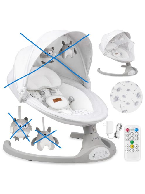 Momi Lami Kenani elektromos babahinta-fehér, Outlet termék