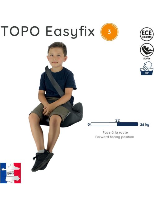 NANIA - TOPO ISOFIx autósülésmagasító  (22-36 kg) Outlet termék