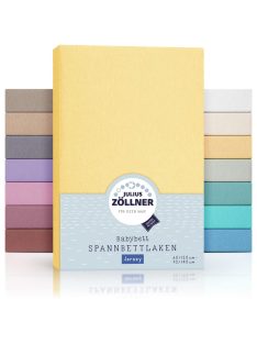   Julius Zöllner Jersey illeszkedő lepedő 2 db babaágyhoz, lila Outlet termék