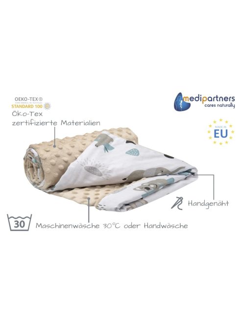 Medi Partners babatakaró, 100% pamut, 75 x 100 cm Outlet termék