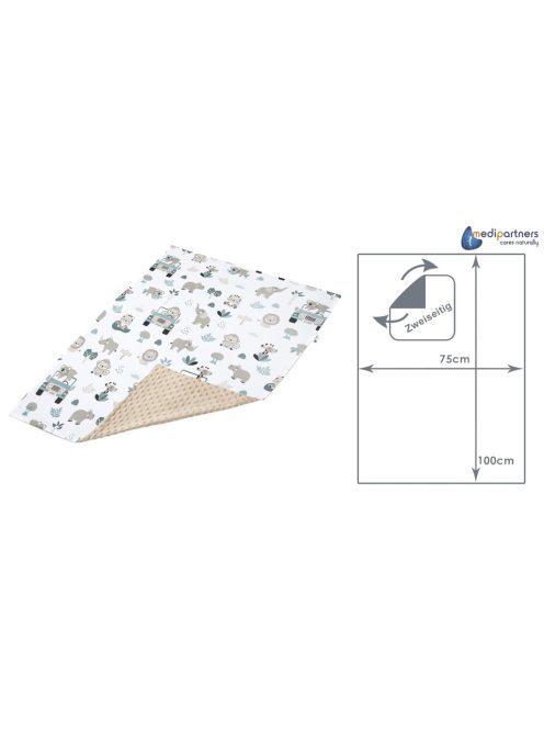 Medi Partners babatakaró, 100% pamut, 75 x 100 cm Outlet termék