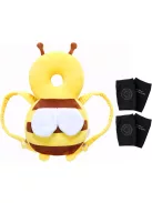 Babafejvédő méhecskés fejvédő térdvédőkkel, 4-24 hó, OUTLET termék