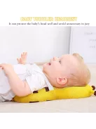 Babafejvédő méhecskés fejvédő térdvédőkkel, 4-24 hó, OUTLET termék