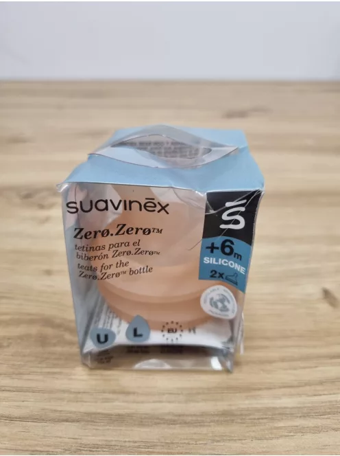 SUAVINEX szilikon etetőcumi cumisüveghez S-es, 6 hónapos kortól- OUTLET termék