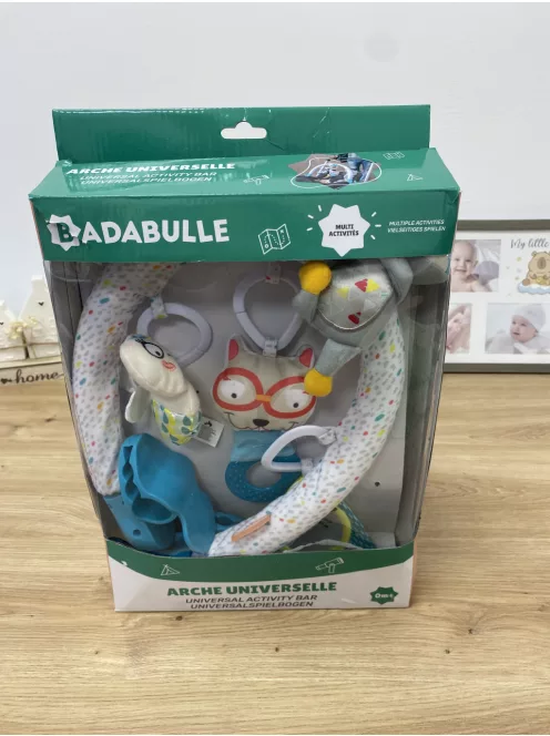 Badabuelle játékhíd babakocsira, babahordozóra. OUTLET termék.