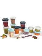 Béaba 11 db-os tárolóedény és 1db szilkon kanál szett, OUTLET termék