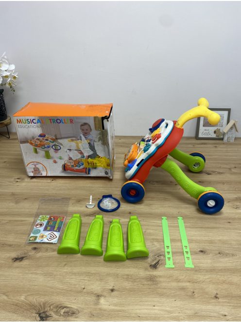 Járássegítő 2:1-ben, kisasztallá alakítható játék, OUTLET termék