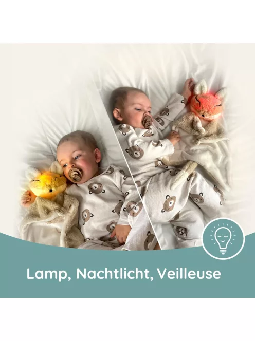 MyHummy Dou Dou fehér zajos világító róka plüss, OUTLET termék