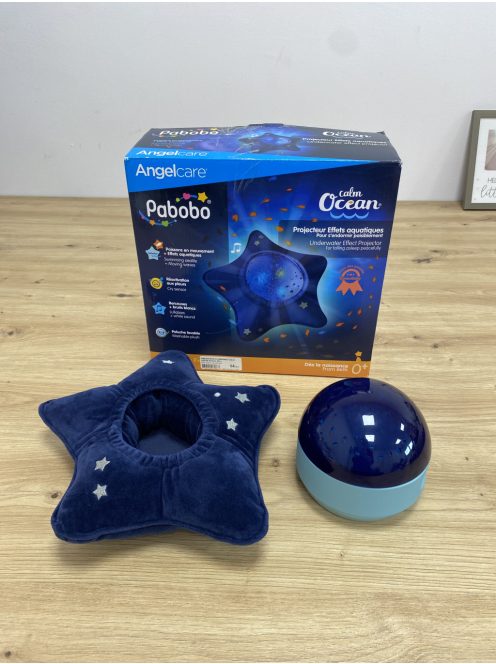 Pabobo x Kid Sleep zenélő-világító éjszakai fényprojektor. OUTLET termék