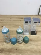 Suavinex kólika elleni cumisüveg fiziológiás szilikon cumival, 6 hó kortól 2 db- OUTLET termék 