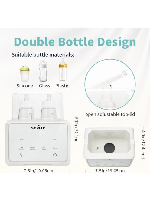 Sejoy Formula cumisüveg melegítő és sterilizáló 6 az 1-ben, OUTLET termék