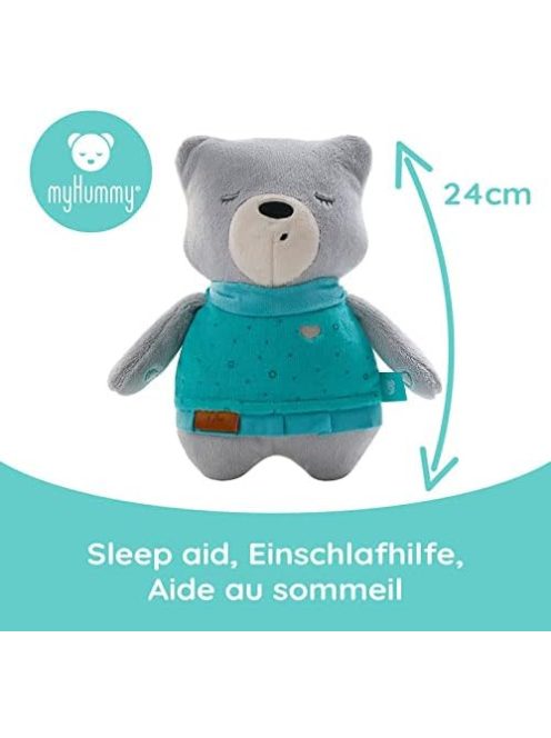 MyHummy Lily alvássegítő fehér zajos plüss játék, OUTLET termék