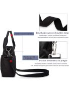 Royalfair pelenkázótáska akasztóval 40x28x12,7cm-fekete, OUTLET termék