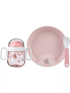   Mepal by Little Dutch 3db-os étkészlet itatópohárral, tányérral és kanállal, OUTLET termék