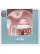 Mepal by Little Dutch 3db-os étkészlet itatópohárral, tányérral és kanállal, OUTLET termék